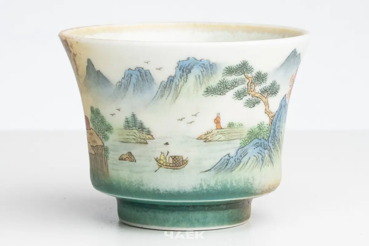 Пиала № 533, керамика Цзиндэчжэнь, 70 мл