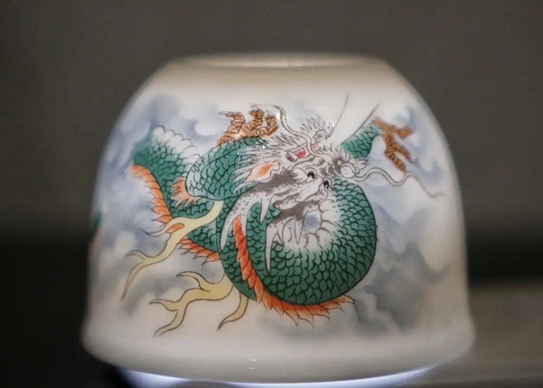 Пиала «Лазурный Дракон» № 29, фарфор Цзиньдэчжень, 130 мл