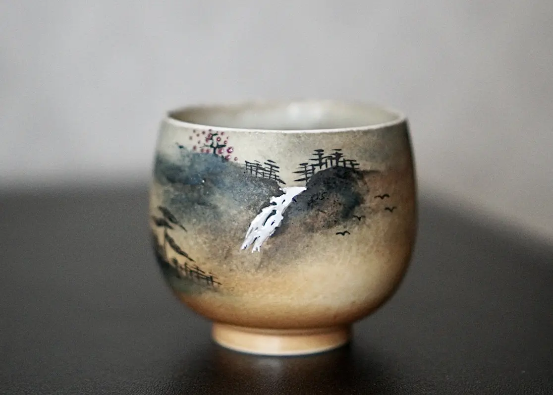 Пиала «Водопад» № 83, керамика Цзиндэчжэнь, 88 мл