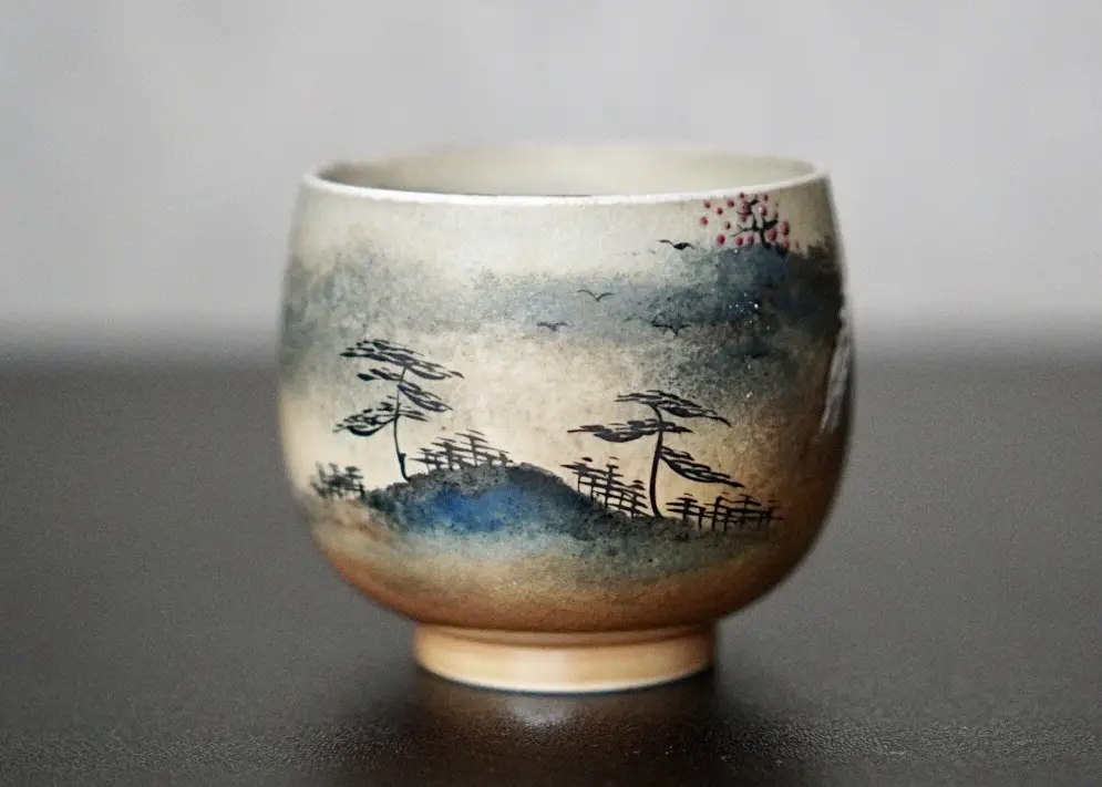 Пиала «Водопад» № 83, керамика Цзиндэчжэнь, 88 мл