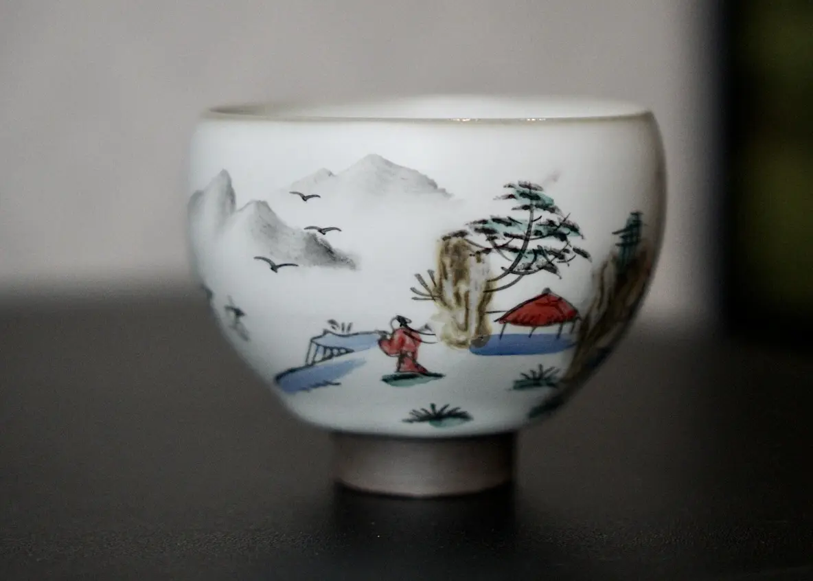 Пиала № 49, керамика Дэхуа, 100 мл