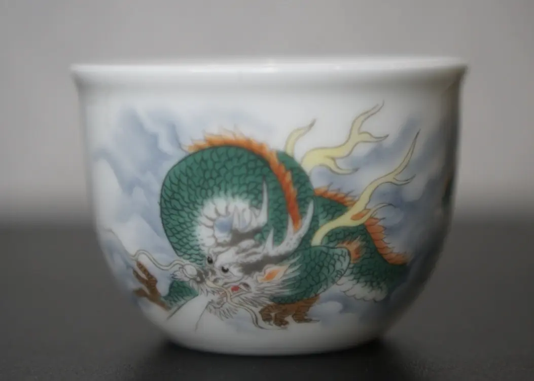 Пиала «Лазурный Дракон» № 29, фарфор Цзиньдэчжень, 130 мл