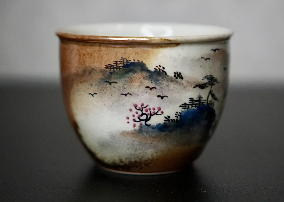 Пиала «Утёсный Туман» № 72, керамика Цзиндэчжэнь, 140 мл