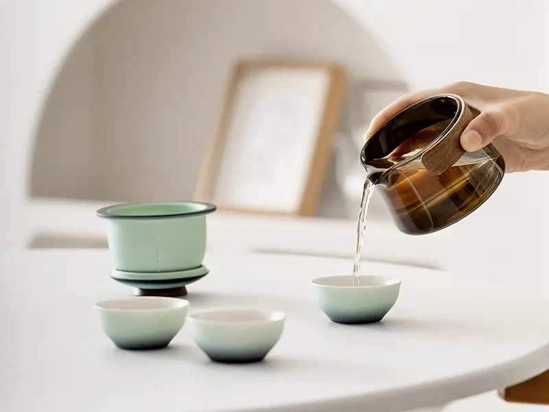 Походный чайный набор № 29 «Лоск», море