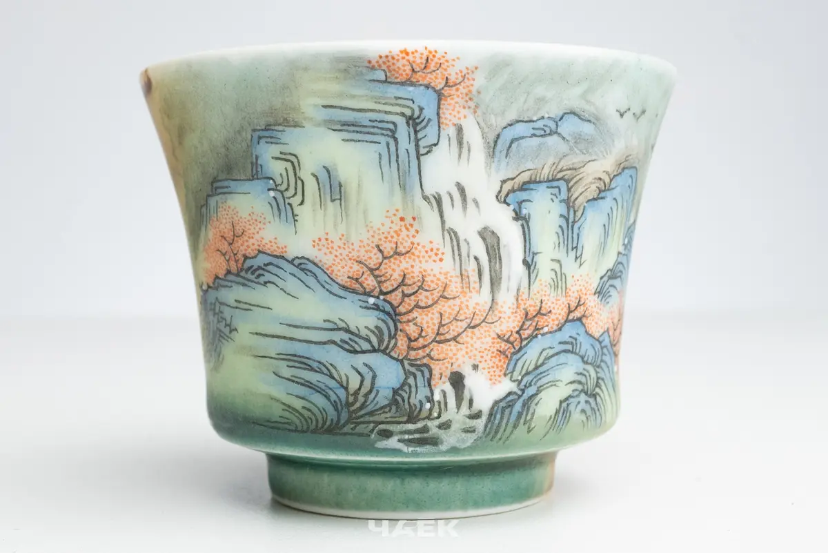 Пиала № 524, керамика Цзиндэчжэнь, 70 мл