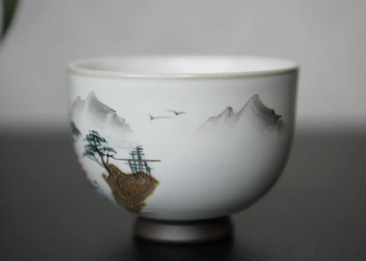 Пиала № 46, керамика Дэхуа, 90 мл