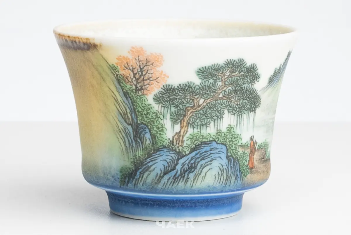 Пиала № 530, керамика Цзиндэчжэнь, 70 мл