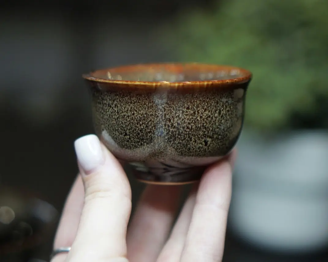 Подарочный чайный набор посуды № 3 | Коричневый