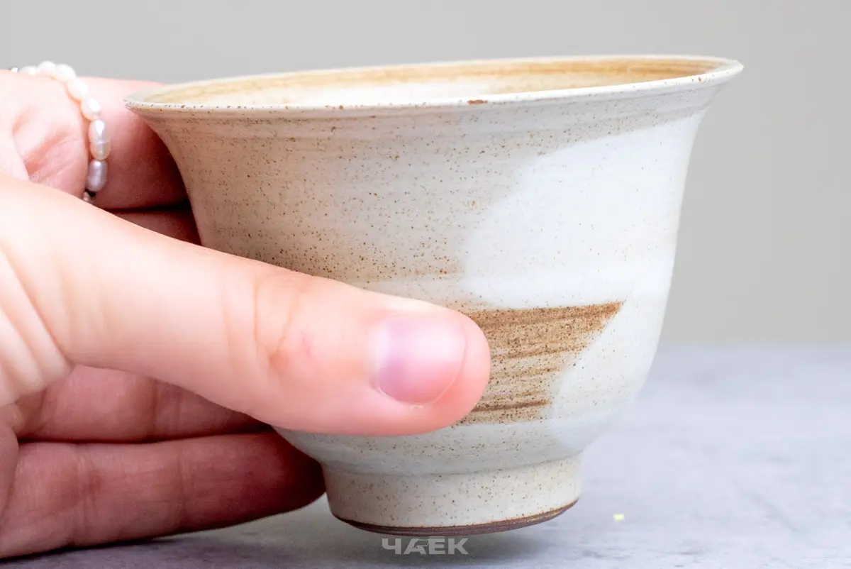 Пиала № 129 «Карамельный чизкейк», керамика, 95 мл