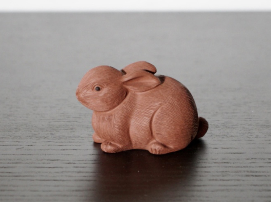 Чайная фигурка «Кролик» №1, исинская глина
