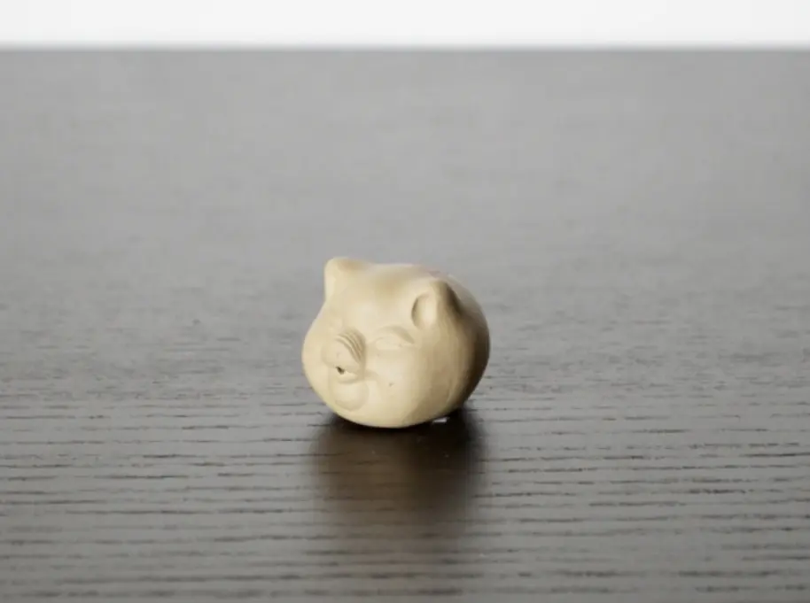 Чайная фигурка «Свинка» № 4, исинская глина