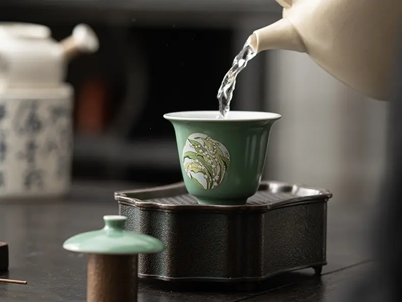 Походный чайный набор № 15 «Люкс», зелёный