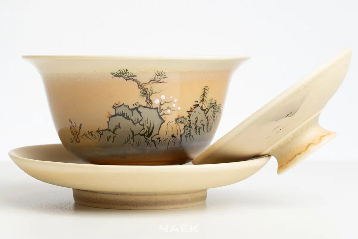 Гайвань № 244, керамика Цзиндэчжэнь, 130 мл