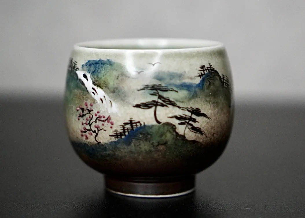 Пиала «Брызги Водопада» № 65, керамика Цзиндэчжэнь, 85 мл