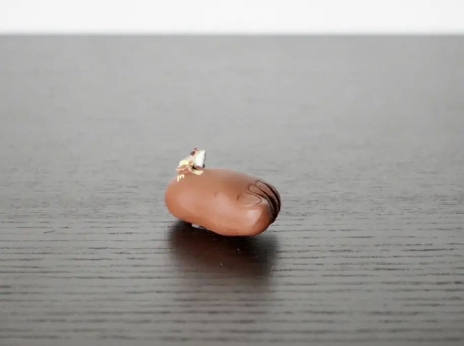 Чайная фигурка «Лягушка» № 4, исинская глина