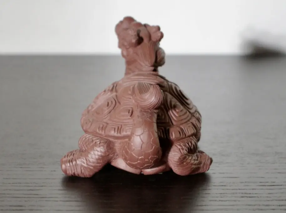 Чайная фигурка «Черепаха-Дракон» № 1, исинская глина