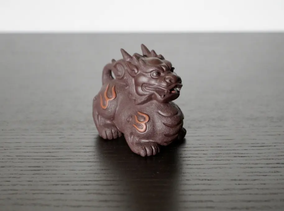 Чайная фигурка «Дракон» № 1, исинская глина