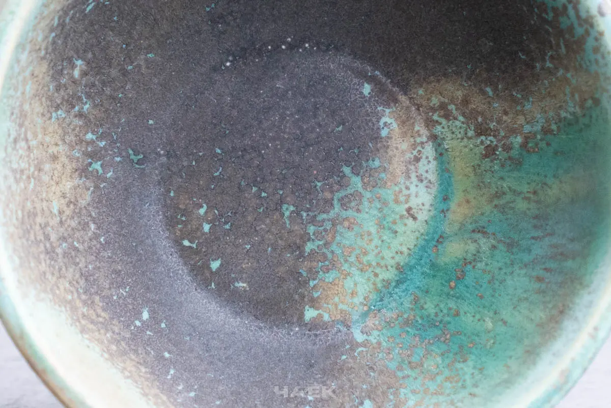 Пиала № 62 «Изумрудная», керамика, 100 мл