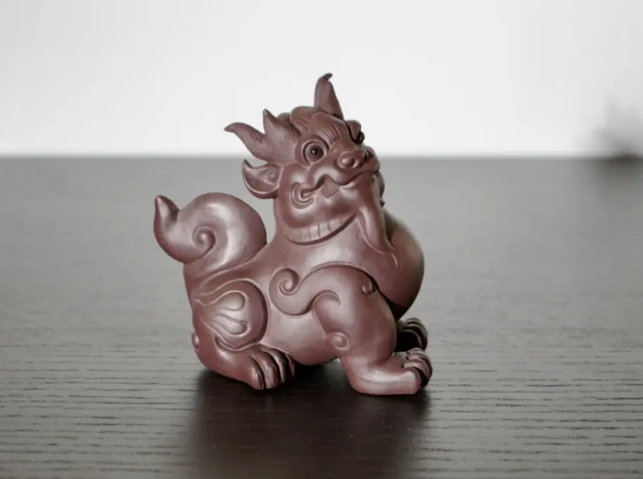 Чайная фигурка «Дракон» № 3, исинская глина