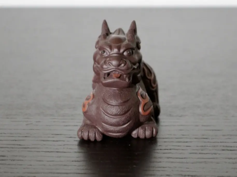 Чайная фигурка «Дракон» № 1, исинская глина