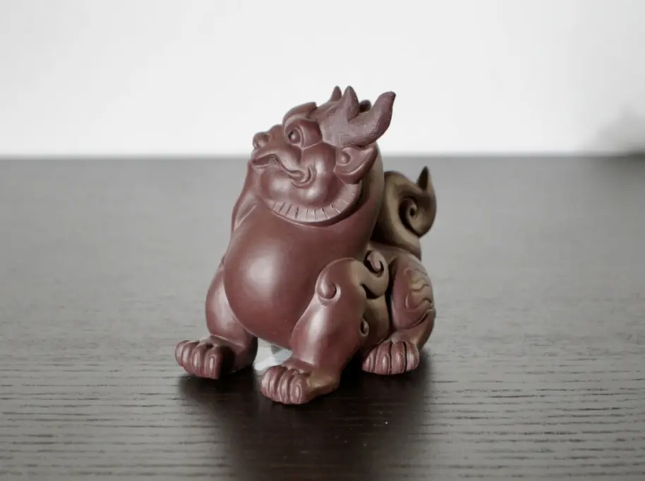 Чайная фигурка «Дракон» № 3, исинская глина