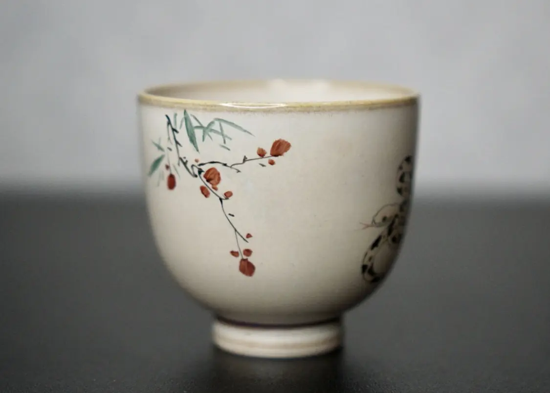 Пиала «Змея» № 87, керамика Цзиндэчжэнь, 85 мл