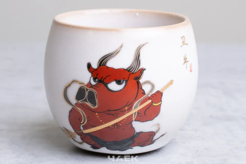 Пиала «Бык» № 114, керамика, 90 мл