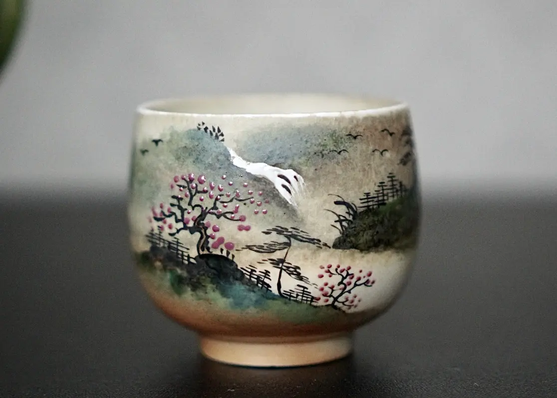 Пиала «Шум Воды» № 66, керамика Цзиндэчжэнь, 88 мл