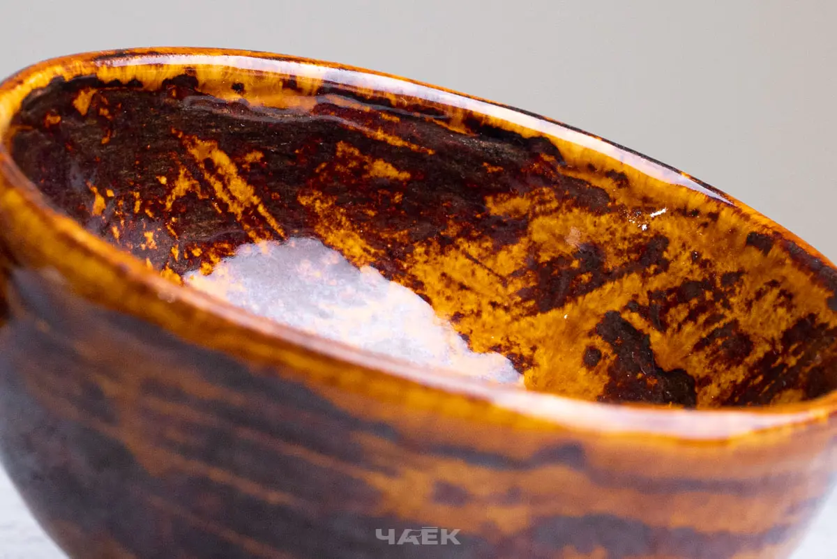 Пиала № 69 «Огненная», керамика, 100 мл