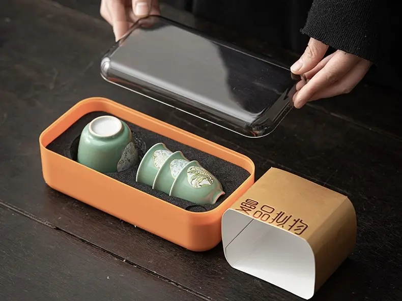 Походный чайный набор № 15 «Люкс», зелёный