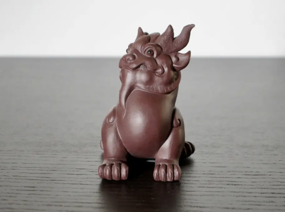 Чайная фигурка «Дракон» № 3, исинская глина