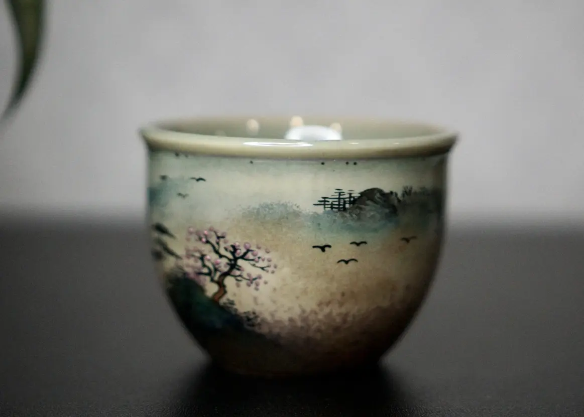 Пиала «Водопад» № 60, керамика Цзиндэчжэнь, 113 мл