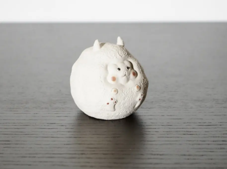 Чайная фигурка «Барашек» № 1, исинская глина