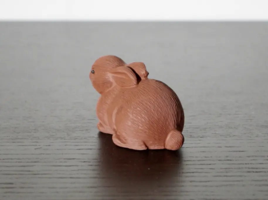 Чайная фигурка «Кролик» № 1, исинская глина