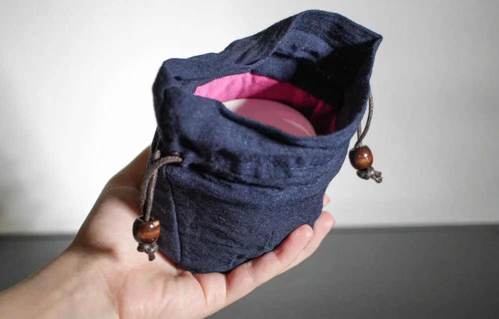 Мешочек для чайной посуды синий