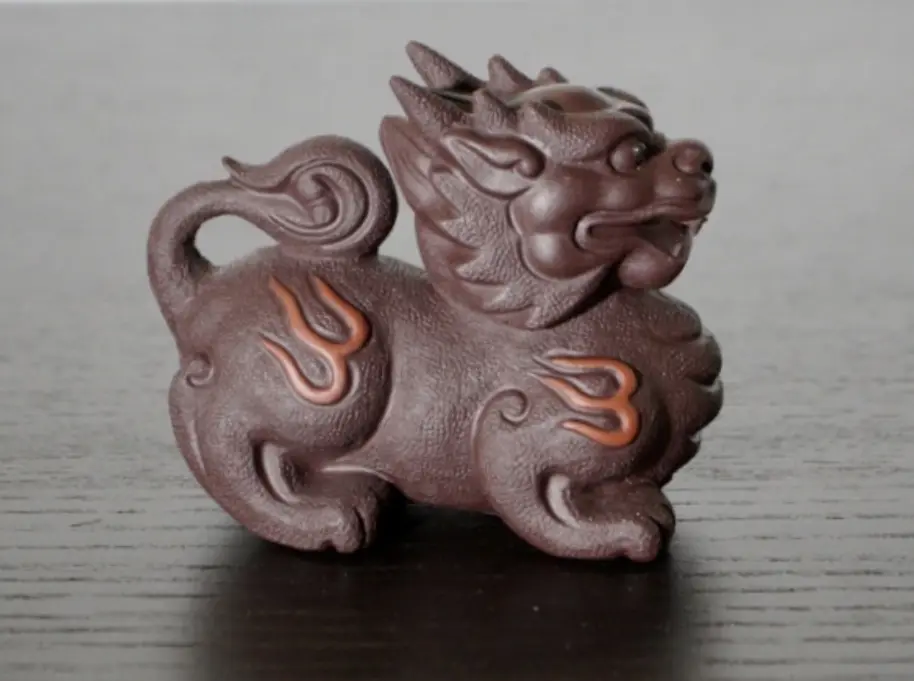 Чайная фигурка «Дракон» № 1, исинская глина