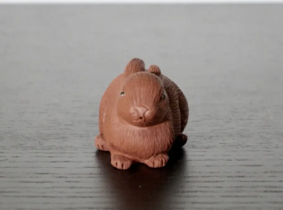 Чайная фигурка «Кролик» № 1, исинская глина