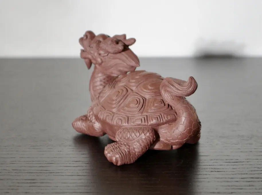 Чайная фигурка «Черепаха-Дракон» № 1, исинская глина