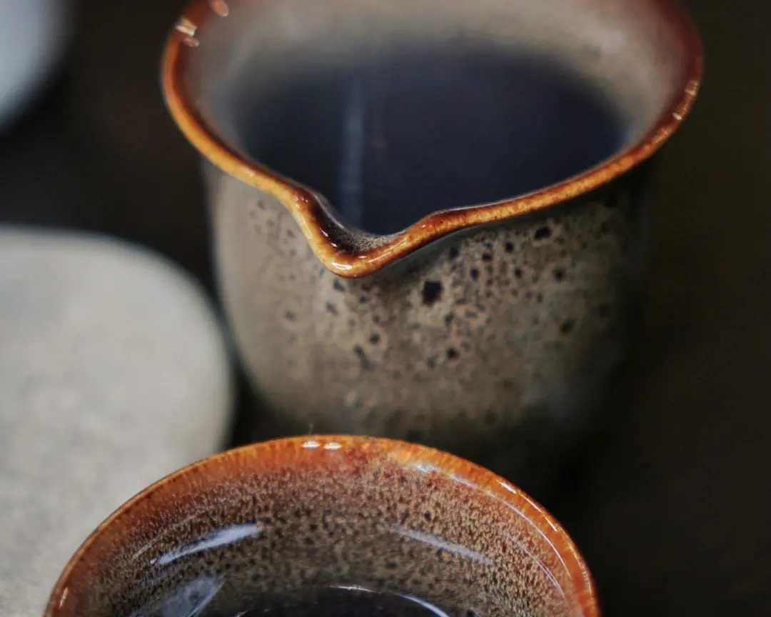 Подарочный чайный набор посуды № 3 | Коричневый