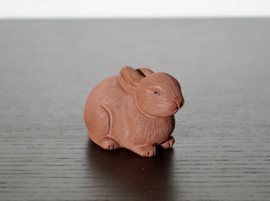 Чайная фигурка «Кролик» № 1, исинская глина