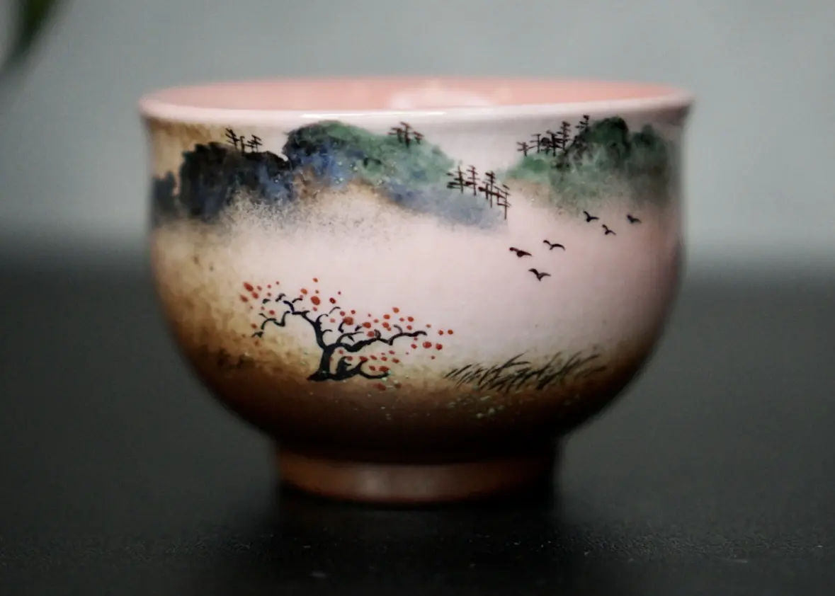 Пиала «Безмятежность» № 74, керамика Цзиндэчжэнь, 95 мл