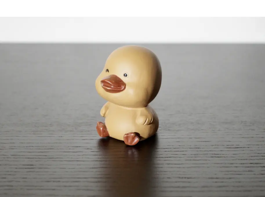 Чайная фигурка «Утёнок» № 1, исинская глина