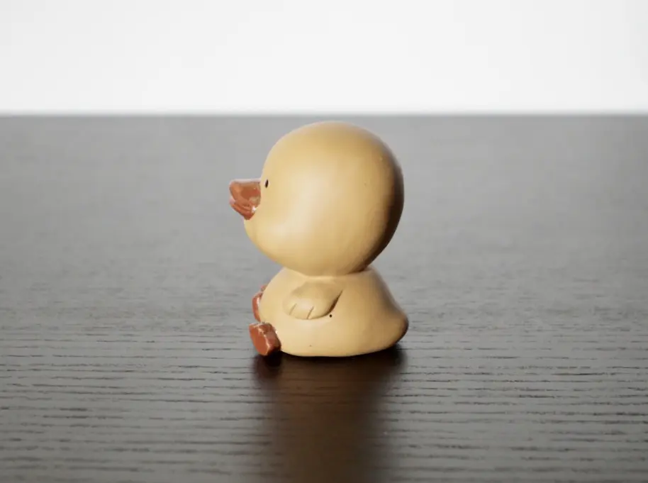 Чайная фигурка «Утёнок» № 1, исинская глина