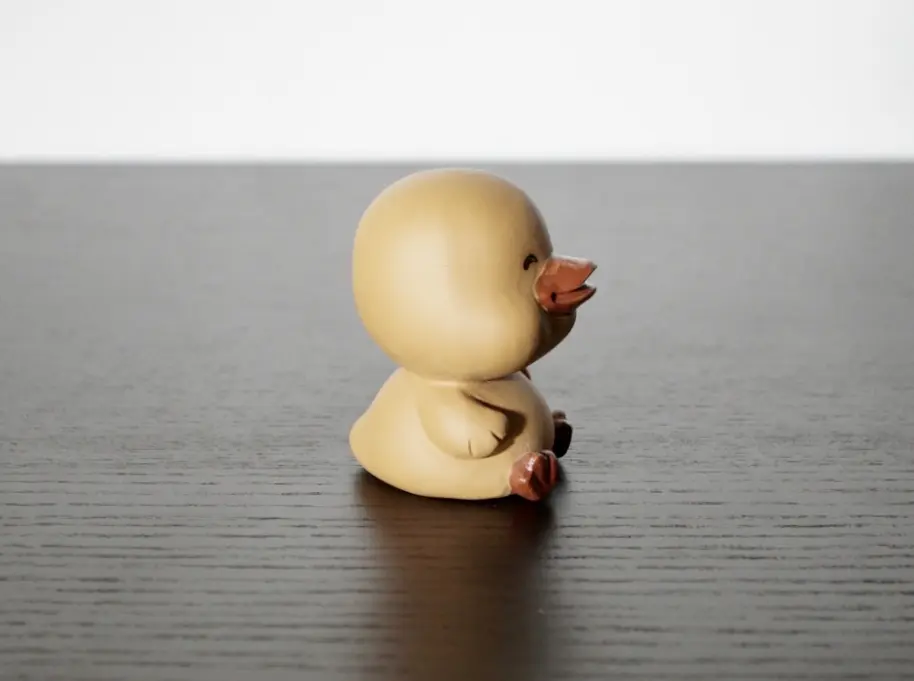 Чайная фигурка «Утёнок» № 1, исинская глина