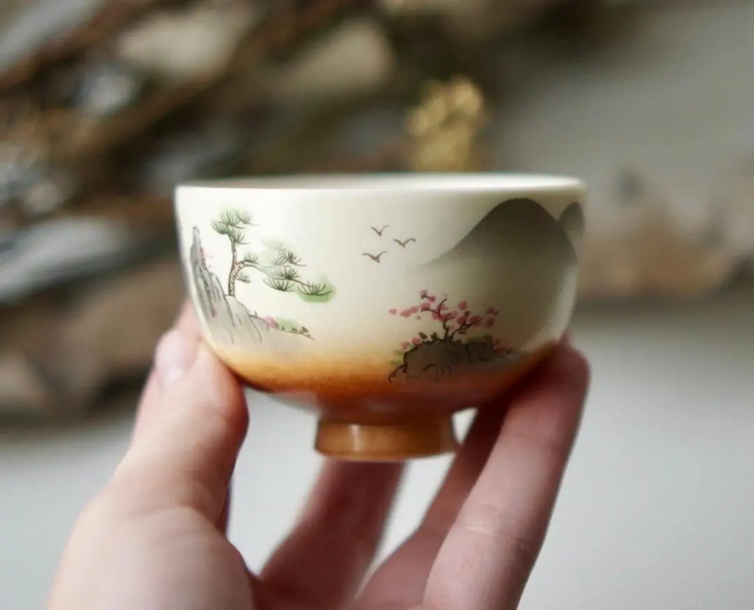 Пиала № 24, керамика Цзиндэчжень, 80 мл