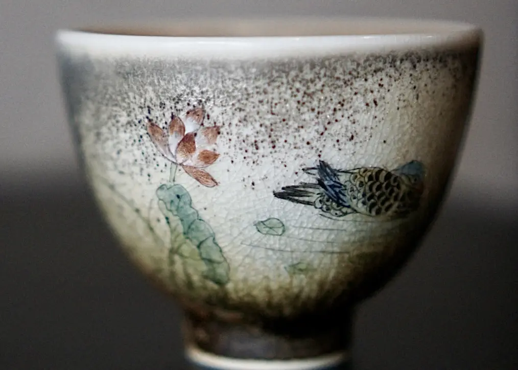 Пиала «Мандаринка» № 80, керамика Цзиндэчжэнь, 85 мл