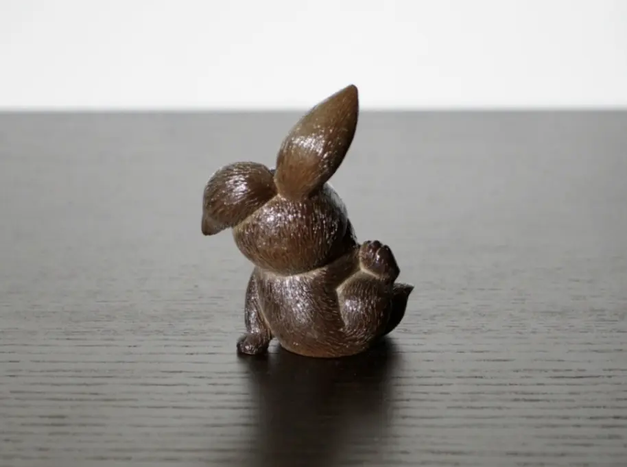 Чайная фигурка меняющая цвет «Заяц» № 2, исинская глина