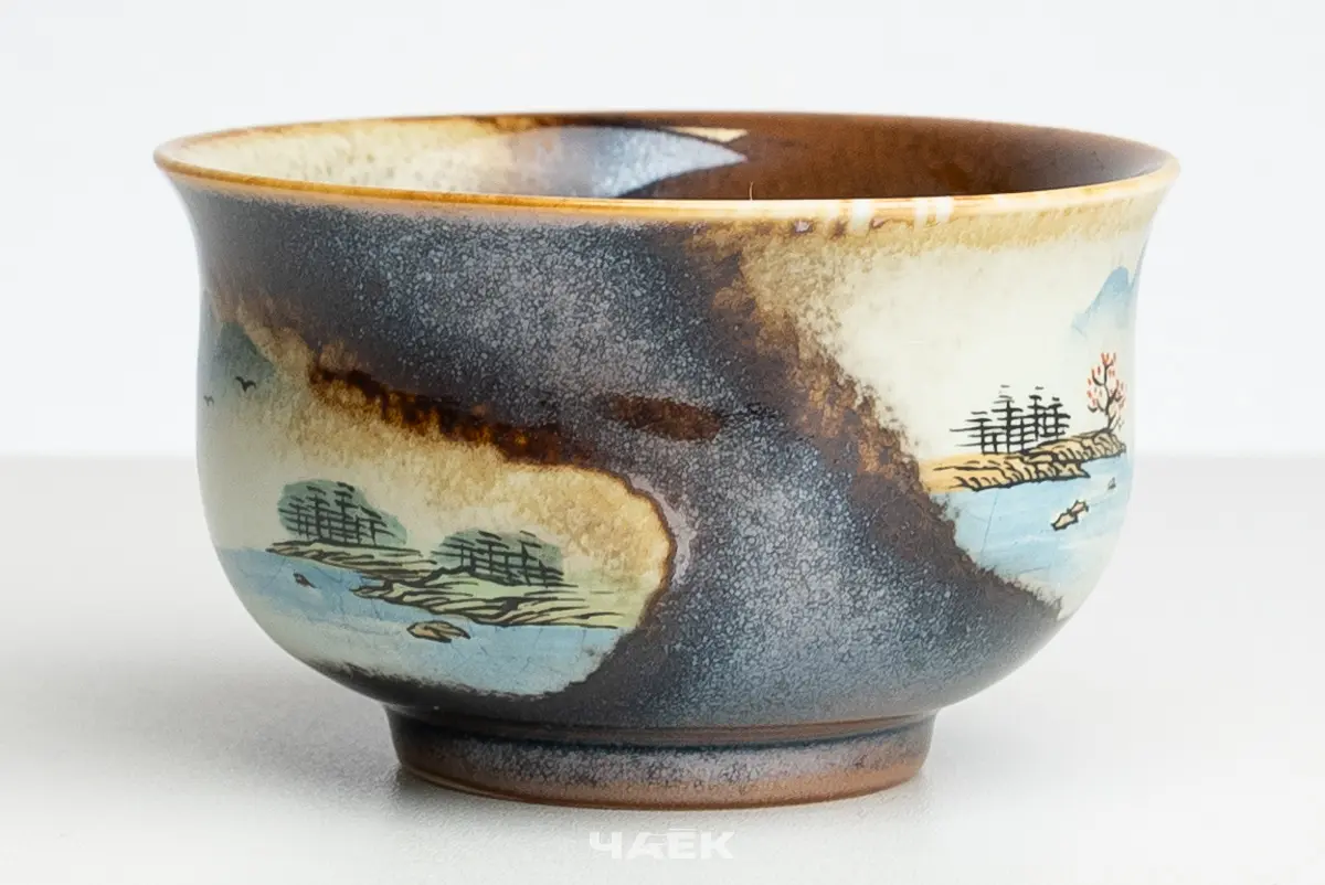 Пиала № 609, керамика Цзиндэчжэнь, 110 мл