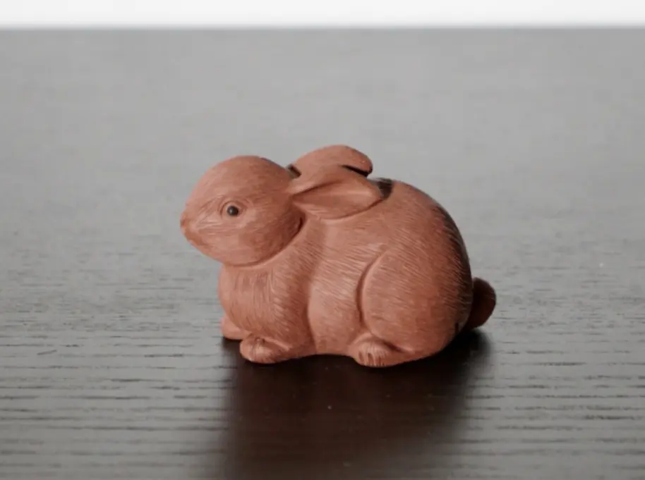 Чайная фигурка «Кролик» № 1, исинская глина