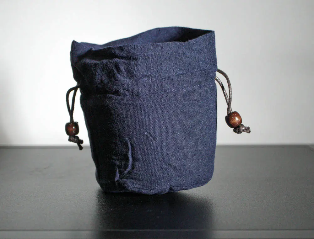 Мешочек для чайной посуды синий